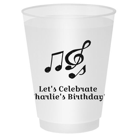 Music Notes Shatterproof Cups